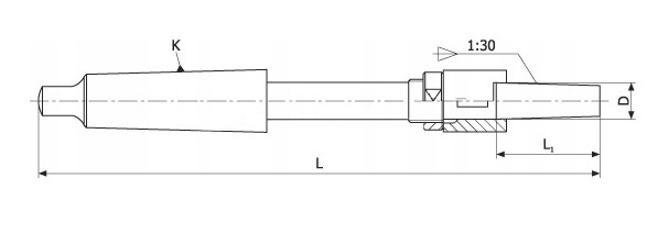 Držák nástrčných výstružníků a výhrubníků MS4 - 22 mm